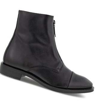 Women's Ecco Sartorelle 25 Tailored Central Zip Ankle Boots Black | SG 25FDN